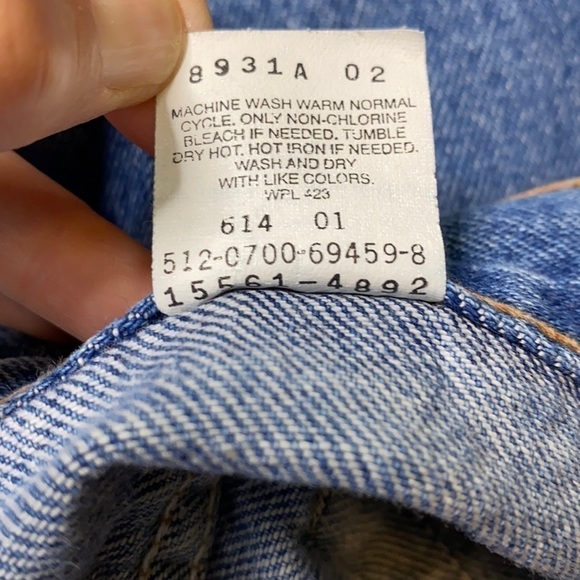 Levi 560 Vintage Straight Leg High Waisted Jeans Size 10 MIS S 30x30 - Picture 12 of 16